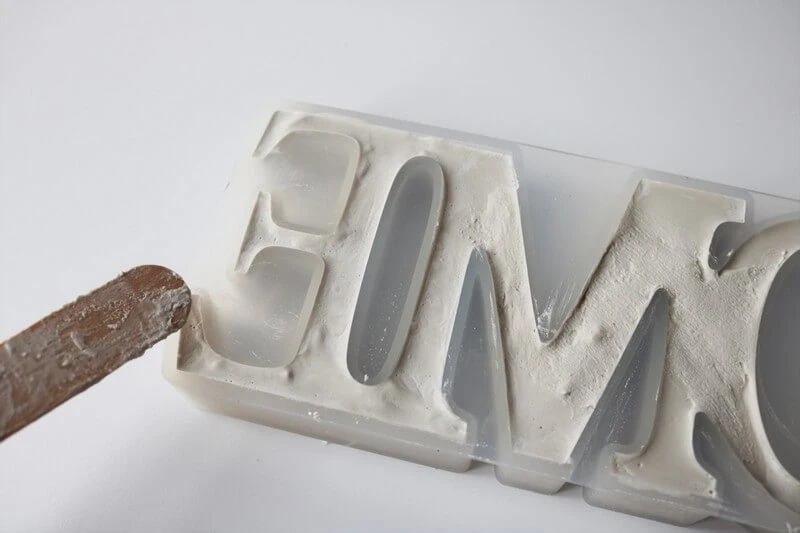 DIY Project HOME sign made using PermaStone™ Casting Compound